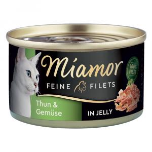 Miamor Feine Filets w galarecie, 1 x 100 g - Tuńczyk z warzywami