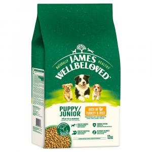 James Wellbeloved Junior Dog Hypoallergenic, indyk i ryż - 2 x 12 kg