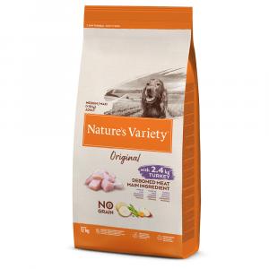 Nature's Variety Original No Grain Medium/Maxi Adult, indyk - 2 x 12 kg