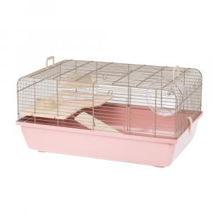 Interzoo klatka dla chomika Rex 1, pastelowa - Dł. x szer. x wys.: 58 x 38 x 28,5 cm