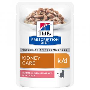 Hill’s Prescription Diet k/d Kidney Care - Łosoś, 24 x 85 g