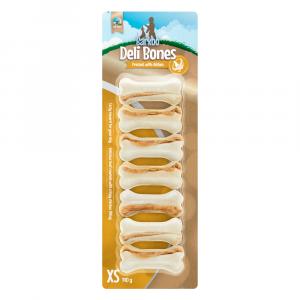 3 + 1 gratis! Barkoo Deli Snacks, przysmaki, różne rodzaje - Strong Bones kości do żucia, kurczak, 4 x 140 g