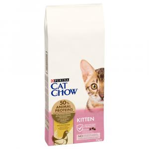 Purina Cat Chow Kitten, kurczak - 15 kg