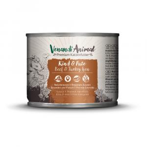 Venandi Animal Adult Cat 6 x 200 g - Wołowina i indyk