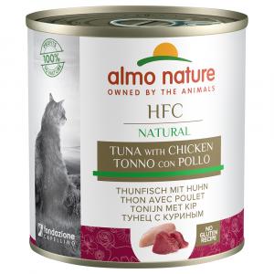 20 + 4 gratis! Almo Nature HFC, 24 x 280 g - Tuńczyk i kurczak