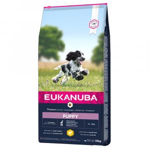 Eukanuba Puppy Medium Breed, kurczak - 15 kg