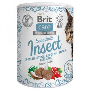 Brit Care Cat Snack Superfruits Insect, owady - 3 x 100 g