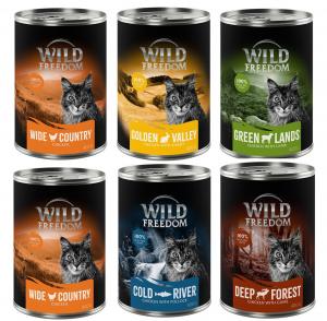 Korzystny pakiet Wild Freedom Adult, 12 x 400 g - bez zbóż - Pakiet mieszany I