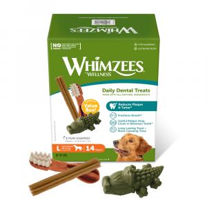 20% taniej! Whimzees by Wellness, przysmaki dla psa - Mix przysmaków, rozmiar L: dla dużych psów (18 - 27 kg, 14 szt.)