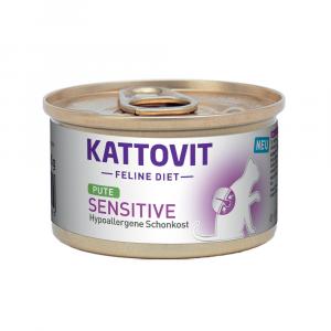 Kattovit Sensitive, puszki - Indyk, 6 x 85 g