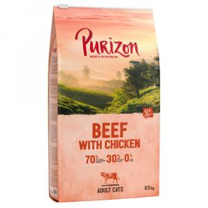 Dwupak Purizon karma dla kota, 2 x 6,5 kg - Adult, wołowina i kurczak