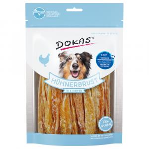 Dokas paski do żucia - Paski z piersi z kurczaka, 250 g