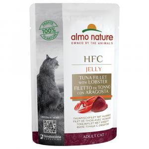 Almo Nature HFC Jelly Pouch 6 x 55 g - Filet z tuńczyka z homarem