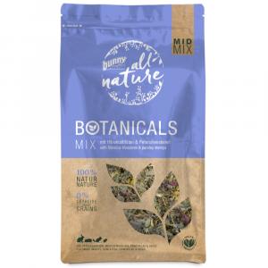 Bunny All Nature Botanicals Mid Mix, kwiaty hibiskusa i łodygi pietruszki - 3 x 150 g
