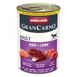 Animonda GranCarno Original Adult, 6 x 400 g - Wołowina i jagnięcina