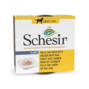 Megapakiet Schesir, 24 x 150 g - Filet z kurczaka z szynką