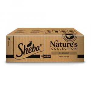 Sheba Nature's Collection, 72 x 85 g - Różnorodność smaków w sosie