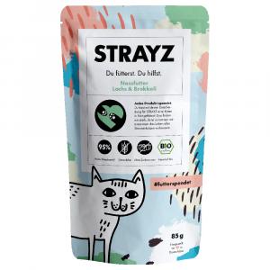 STRAYZ Saszetka bio 6 x 85 g - Biołosoś z biobrokułami