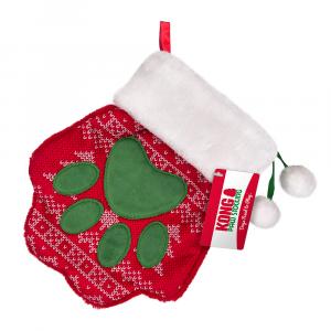 KONG Holiday Stocking Paw - Dł. x szer. x wys.: 27 x 22 x 3 cm