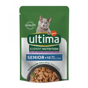 Ultima Cat Expert Nutrition Senior Kurczak i Wołowina - 4 x 70 g