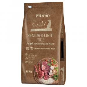Dwupak Fitmin Purity - Senior & Light Rice, jeleń z jagnięciną, 2 x 12 kg