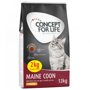 Concept for Life Maine Coon Adult - ulepszona receptura! - 10 + 2 kg gratis