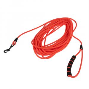 Smycz treningowa Neo Comfort TIAKI w kolorze czerwonym - Dł. 15 m, szer. 6 mm