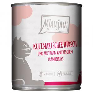 MjAMjAM, 6 x 800 g - Kulinarny jeleń i indyk na świeżej żurawinie