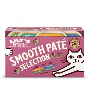Lily's Kitchen Smooth Paté Selection dla kotów, 8 x 85 g - Pakiet mieszany (4 odmiany)
