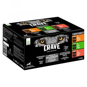 33% taniej! Crave Adult, karma mokra dla psa, 150 g / 6 x 400 g - Mix, 3 smaki, 6 x 400 g