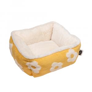 TIAKI legowisko dla psa Flower - Kwadratowe: dł. x szer. x wys.: 47 x 47 x 21 cm