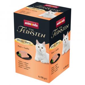 Megapakiet animonda vom Feinsten Mildes Menu Adult, 36 x 100 g - Indyk i łosoś