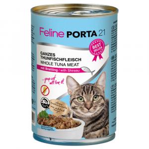 Feline Porta 21, 6 x 400 g - Tuńczyk ze szprotkami