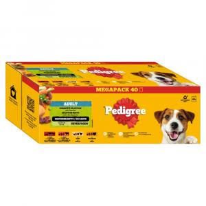 Pedigree w saszetkach, 40 x 100 g - Wybór mieszany w sosie (4 smaki)