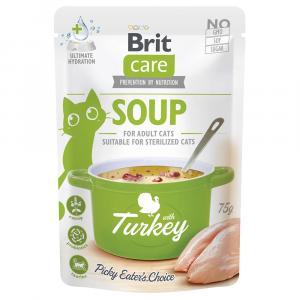 Korzystny pakiet Brit Care zupa dla kotów, 30 x 75 g - Indyk