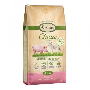 10 + 2 kg gratis! Lukullus, karma sucha (bez zbóż), 12 kg - Classic, wieprzowina i jagnięcina
