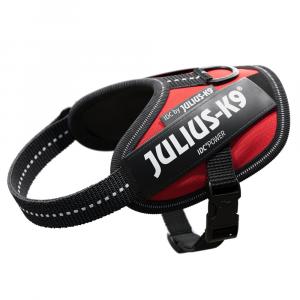 JULIUS-K9 IDC® Power szelki dla psa, czerwone - Rozm. 2XS: obwód klatki piersiowej 33 - 45 cm