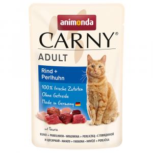 Megapakiet animonda Carny, 24 x 85 g - Wołowina i perliczka