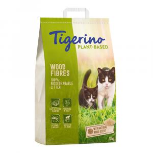 Tigerino Plant-Based, żwirek na bazie drewna - zapach drewna, nieperfumowany - 7 l (3 kg)