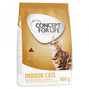 5 zł taniej! Concept for Life, sucha karma, 400 g - Indoor Cats – ulepszona receptura!