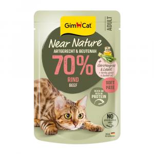 GimCat Near Nature, 16 x 85 g - Wołowina