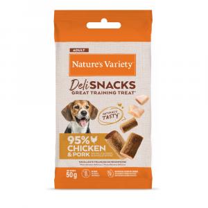 Nature's Variety Deli Snacks Adult - Kurczak i jagnięcina, 12 x 50 g