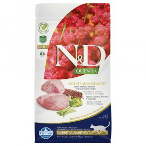 Farmina N&D Adult Quinoa Weight Management Jagnięcina, komosa ryżowa, brokuły i szparagi - 1,5 kg