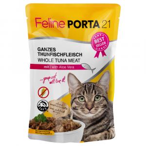 Megapakiet Feline Porta 21, 24 x 100 g - Tuńczyk z aloesem