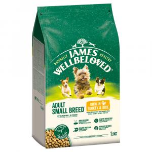 James Wellbeloved Adult Small Breed Hypoallergenic, indyk i ryż - 3 x 1,5 kg