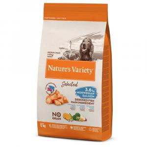 ​​​​​​​Nature's Variety Selected Medium / Maxi Adult, łosoś norweski - 2 x 12 kg