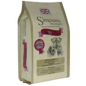 Dwupak Simpson Premium, 2 x 12 kg - Premium Sensitive Adult Chicken & Potato