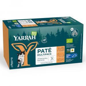 Pakiet mieszany Yarrah Bio Paté, 8 x 100 g - Pakiet mieszany (3 smaki)