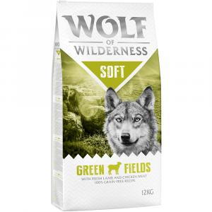 Wolf of Wilderness „Soft - Green Fields”, jagnięcina - 12 kg
