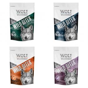 Pakiet mieszany Wolf of Wilderness Snack – Wild Bites - Pakiet: Kurczak, kaczka, Scandinavia, The Mediterranean, 720 g
